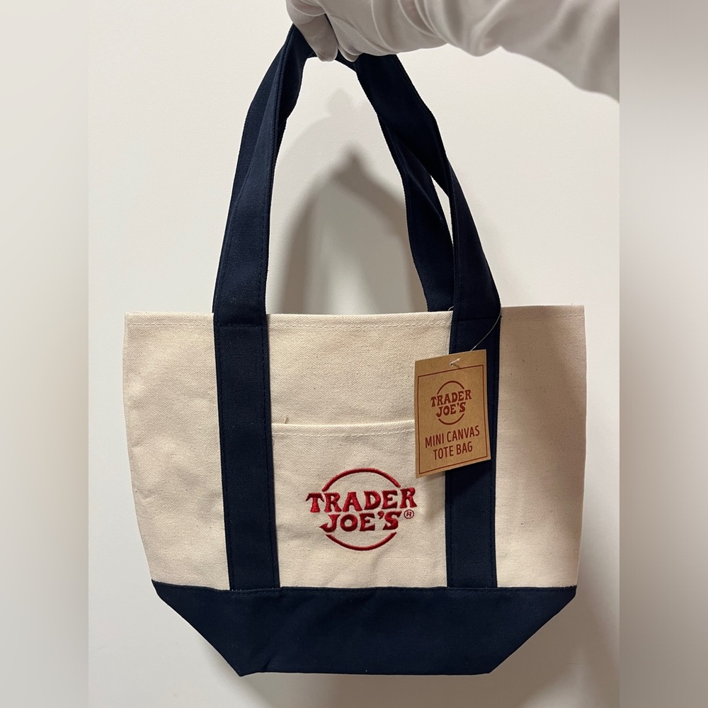 Trader Joe’s Mini Tote Blue
